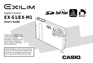 Manual Casio EX-M1 Digital Camera