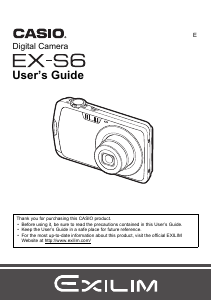 Handleiding Casio EX-S6 Digitale camera