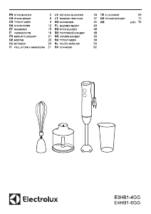 Instrukcja Electrolux E3HB1-4GG Mikser ręczny