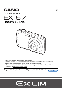 Manual Casio EX-S7 Digital Camera