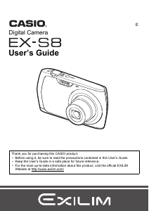 Manual Casio EX-S8 Digital Camera