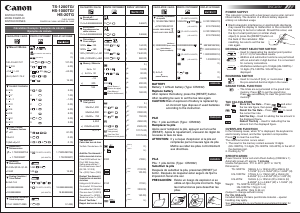 Mode d’emploi Canon HS-1200TG Calculatrice