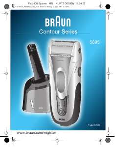 Bruksanvisning Braun 5895 Contour Rakapparat