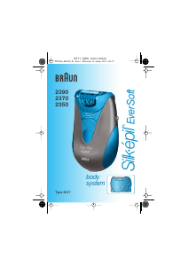 Manual de uso Braun 2390 Silk-epil EverSoft Depiladora