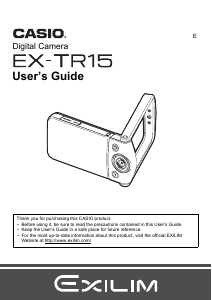 Manual Casio EX-TR15 Digital Camera