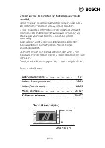 Manual Bosch HBL3552 Forno