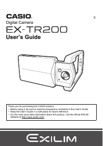 Manual Casio EX-TR200 Digital Camera