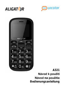 Manuál Aligator A321 Mobilní telefon