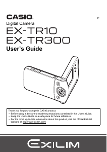 Manual Casio EX-TR300 Digital Camera
