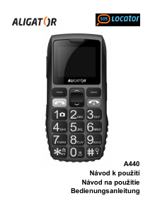 Manuál Aligator A440 Mobilní telefon