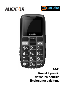 Návod Aligator A440 Mobilný telefón