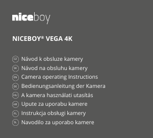 Manuál Niceboy Vega 4K Akční kamera