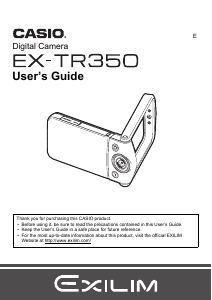 Manual Casio EX-TR350 Digital Camera