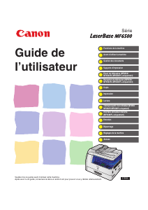 Mode d’emploi Canon LaserBase MF6550 Imprimante multifonction