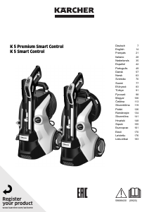Manual Kärcher K 5 Premium Smart Control Máquina de limpeza a alta pressão