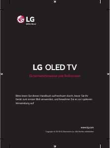 Bedienungsanleitung LG OLED55B8LLA OLED fernseher