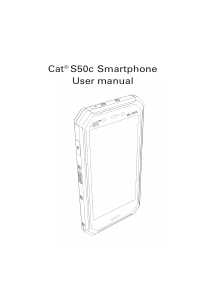 Handleiding CAT S50C Mobiele telefoon