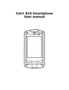 Handleiding CAT B10 Mobiele telefoon