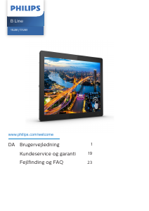 Brugsanvisning Philips 152B1TFL B Line LED-skærm