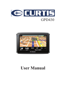 Mode d’emploi Curtis GPD430 Système de navigation