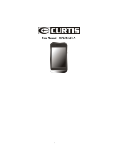 Bruksanvisning Curtis MPK7836UKA Mp3 spelare