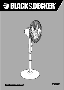 Handleiding Black and Decker FS1600 Ventilator