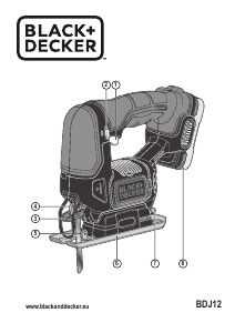 Manual de uso Black and Decker BDJ12 Sierra de calar