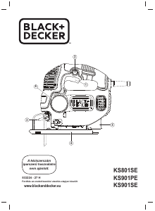 Használati útmutató Black and Decker KS901PEK Szúrófűrész