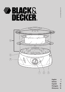 Bruksanvisning Black and Decker HS2000 Ångkokare
