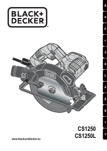 Handleiding Black and Decker CS1250L Cirkelzaag