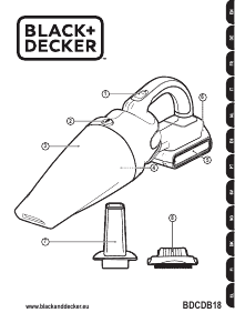 Manual Black and Decker BDCDB18N Handheld Vacuum