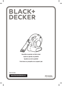 Прирачник Black and Decker PD1820L Рачна правосмукалка