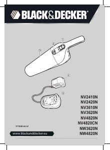Rokasgrāmata Black and Decker NV2410N Rokas putekļsūcējs
