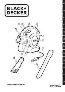 Manual Black and Decker PD1200AV Handheld Vacuum