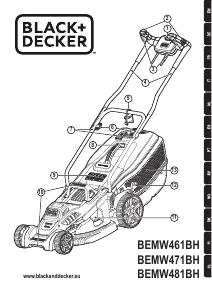 Εγχειρίδιο Black and Decker BEMW471BH Μηχανή του γκαζόν