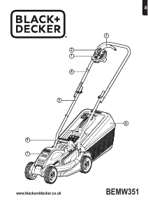 Handleiding Black and Decker BEMW351 Grasmaaier