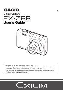 Manual Casio EX-Z88 Digital Camera