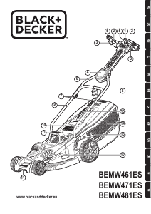 Εγχειρίδιο Black and Decker BEMW461ES Μηχανή του γκαζόν