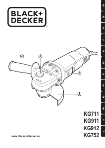 Brugsanvisning Black and Decker KG752 Vinkelsliber