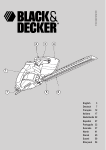 Bedienungsanleitung Black and Decker GT517 Heckenschere