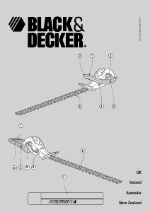 Handleiding Black and Decker GT545 Heggenschaar