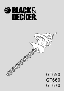 Bruksanvisning Black and Decker GT660 Häcksax