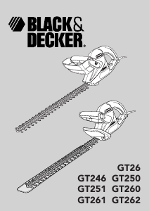 Manuale Black and Decker GT262SXC Tagliasiepi