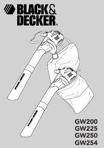 Manual Black and Decker GW200 Leaf Blower