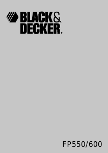 Bruksanvisning Black and Decker FP550 Matberedare