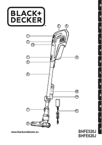 Manual Black and Decker BHFE620J Vacuum Cleaner