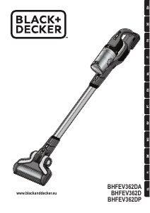 Manual Black and Decker BHFEV362DP Vacuum Cleaner