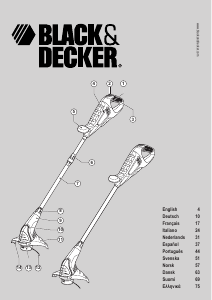 Manual Black and Decker GLC14 Grass Trimmer