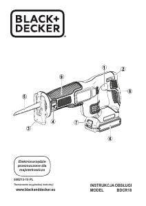 Instrukcja Black and Decker BDCR18 Piła szablasta