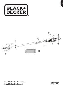 Manual Black and Decker PS7525 Chainsaw